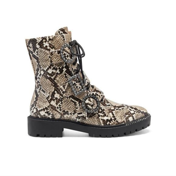 JESSICA SIMPSON NWT WOMENS KIRLAH BUCKLE STRAP LUG SOLE COMBAT BOOTS - Picture 1 of 8